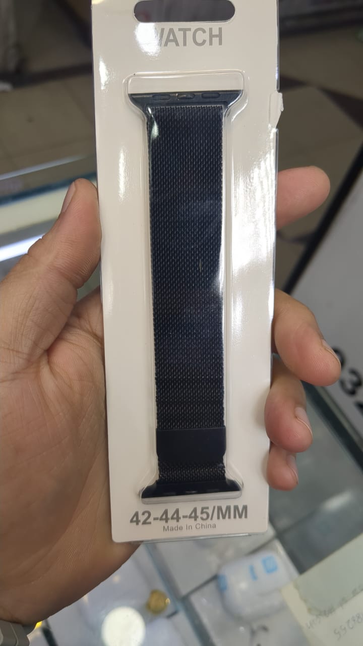 Black Magnetic Loop Steel Strap for Smart Watch