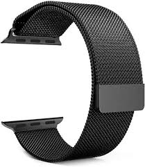 Black Magnetic Loop Steel Strap for Smart Watch